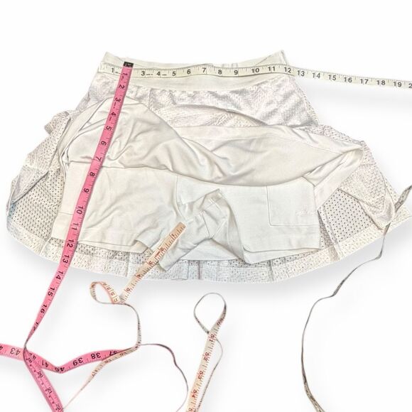 PINK VICTORIA’S SECRET Women’s White Pleated Active Skirt Skort Size Small - Picture 7 of 9